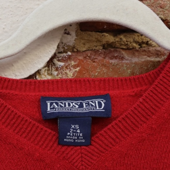 Land’s end red cashmere sweater - Picture 2 of 6